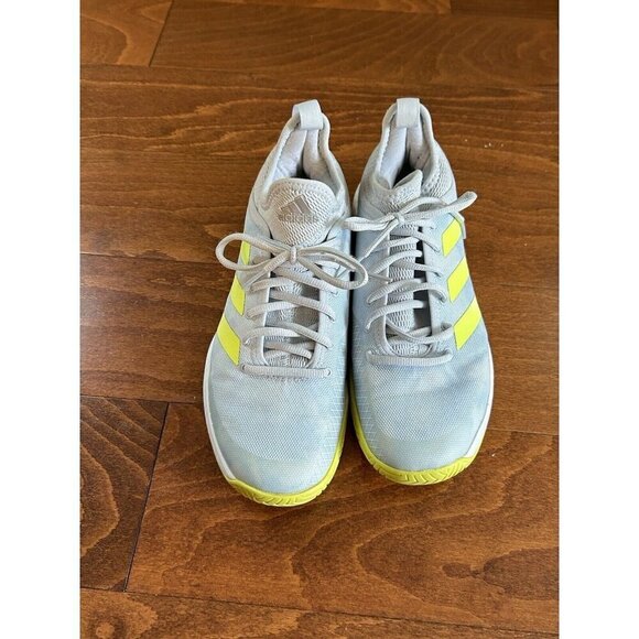adidas Women's 7.5 M Training Sneakers‎ Casual Shoes Gray & Lime - Picture 4 of 8